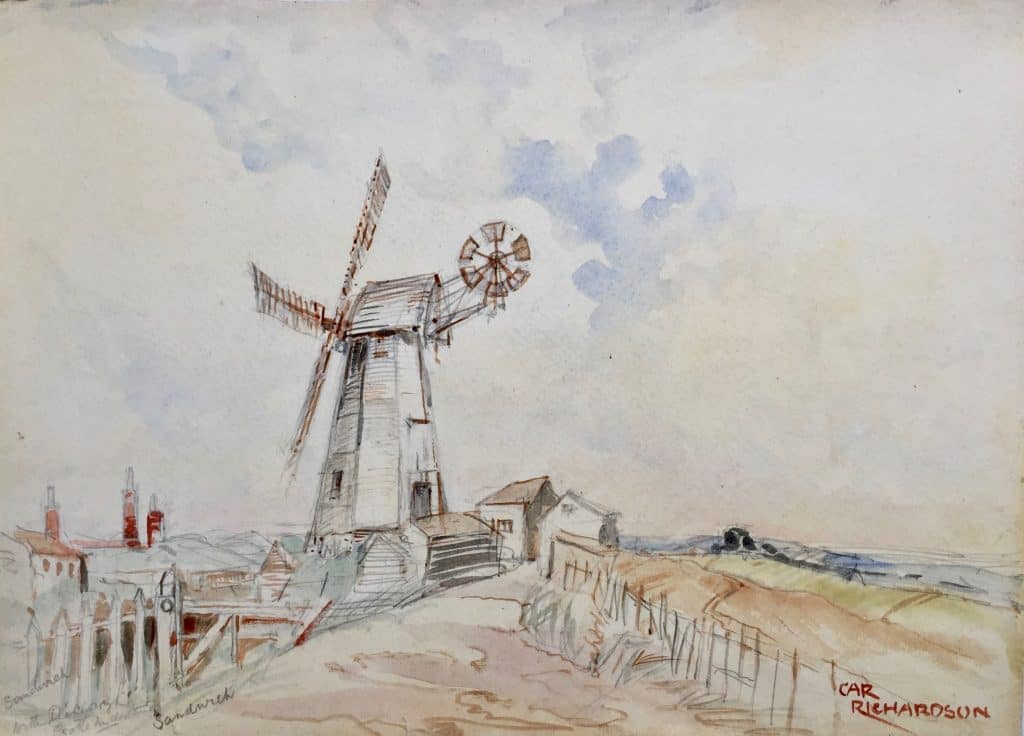 Painting of Sandwich mill