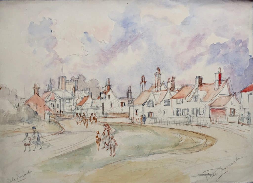 Painting of Little Missenden village