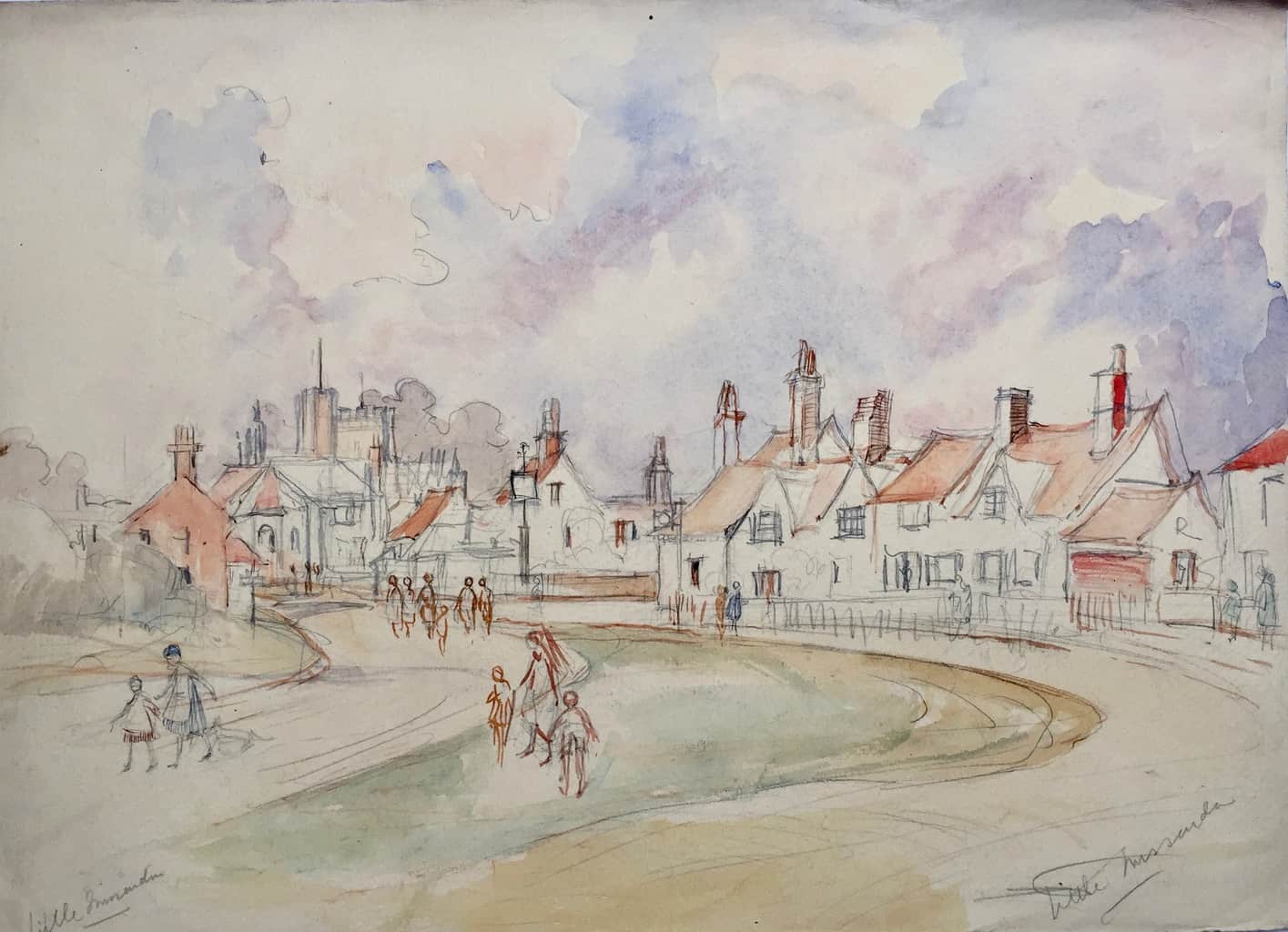 Painting of Little Missenden village